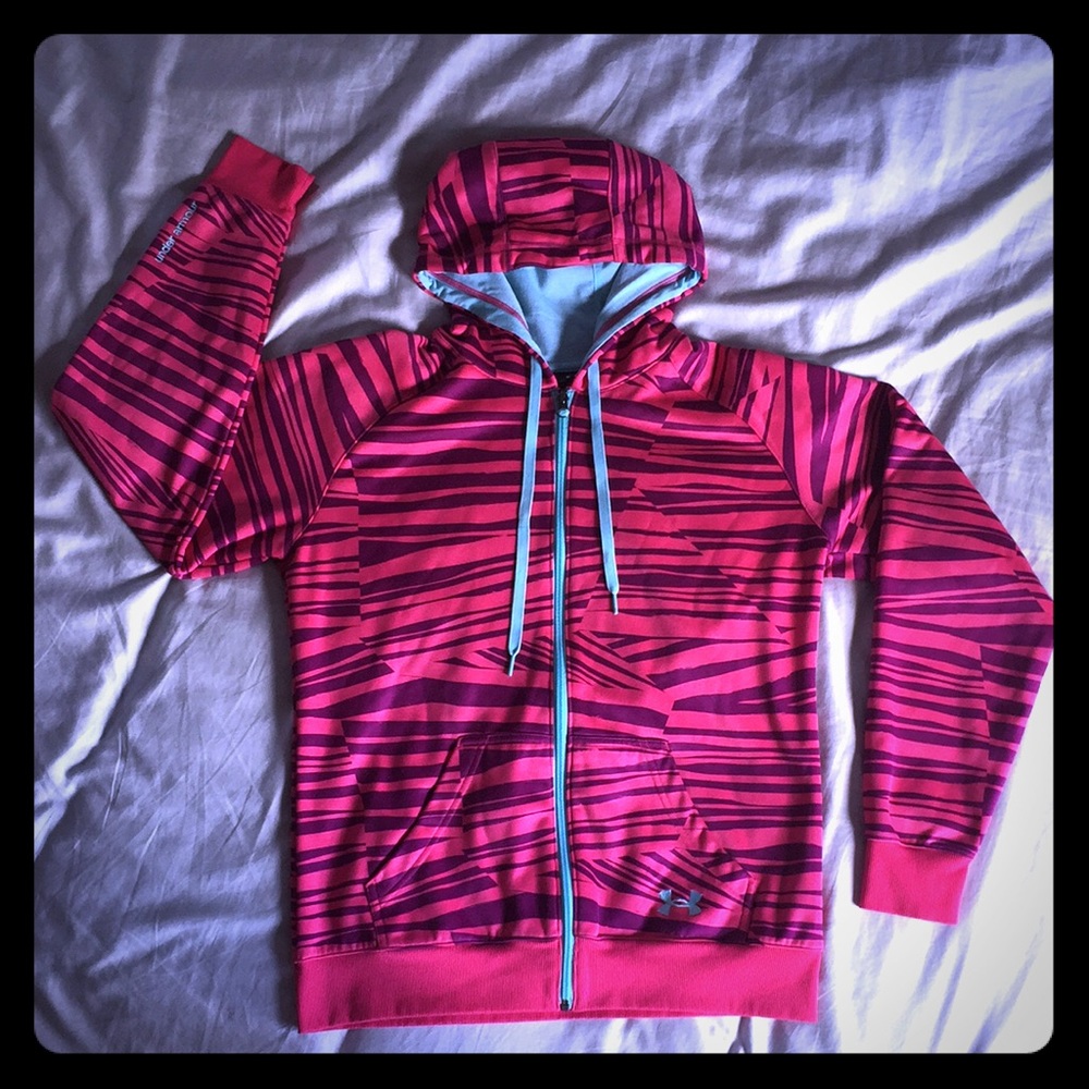 Under Armour Zebra Striped Zip Hoodie